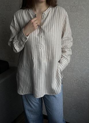 Стильна лляна сорочка m&s pure linen