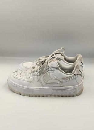 Оригинальные женские кожаные кроссовки nike air force 1 fontanka triple white размер 37.5 (23.5-24 см)