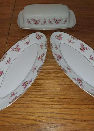 Масленка тарелки rose china noritare r102 japan