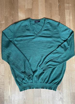 Maerz джемпер100% мериносова вовна, зелений, xl–xxl 54 розмір