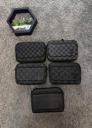 Чоловіча сумка через плече louis vuitton | месенджер луї вітон барсетка lv