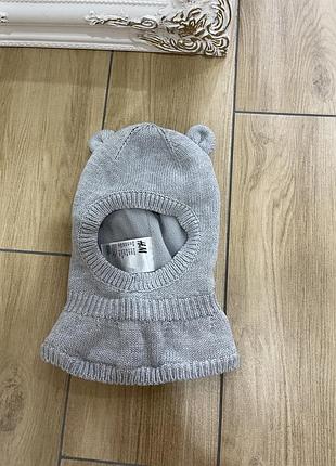Дитяча шапка балаклава з вушками h&m