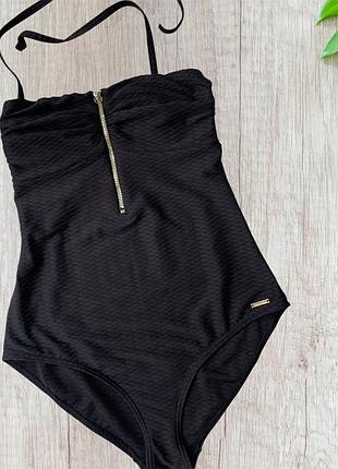 Черный слитный купальник bruno banani