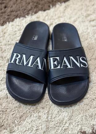 Шльопанці armani jeans 40/41 розмір (25.5-26 см устілка) б/в