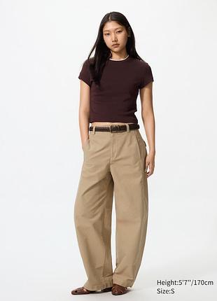 Стильні штани, брюки вільного крою uniqlo jersey barrel, унісекс