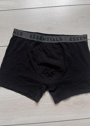Чоловічі труси боксери чорні migros essentials розмір xl бавовна сток