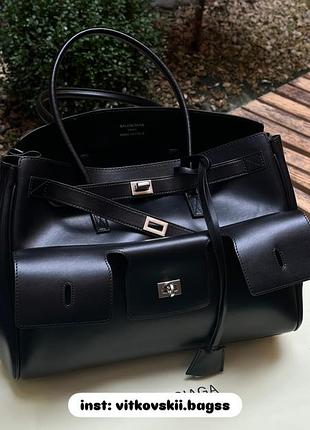 Сумка bel air tote bag black/silver 💞