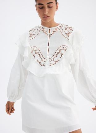 Лляна сукня h&m