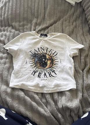 Коротка футболка bershka розмір s