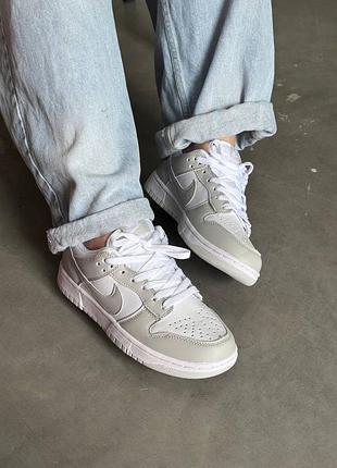 Стильные женские кроссовки nike dunk grey fog