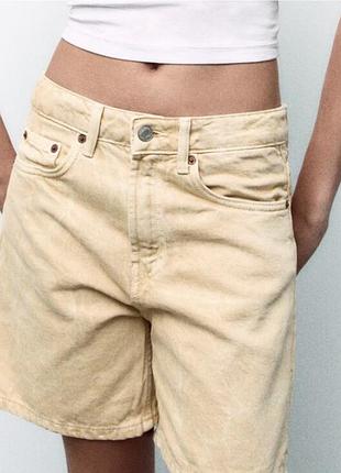 Шорти  бежеві zara 32 розмір 13/14 років xs-xxs