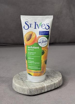 Глубоко отшелушивающий скраб для лица с абрикосом st. ives apricot face exfoliant for balanced to oily skin 170 г