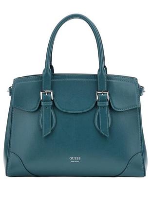 Шкіряна сумка marciano by guess diana maxi satchel — chrome green
