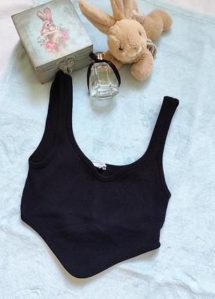 Топ чорний zara 34 36 s xs