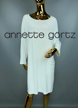 Біла трикотажна сукня annette gortz l xl