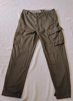 Мужские брюки карго levi’s xx cargo taper (w34 l32) / штаны левис / хаки