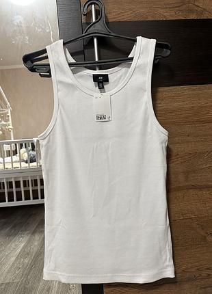Базова біла майка h&m
