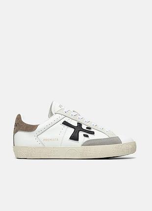 😍 кросівки жіночі premiata stevend 6660 black/ white