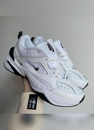 Кроссовки nike m2k tekno "white black"