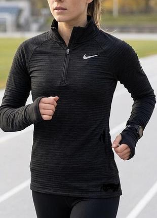 Спортивная кофта / лонгслив nike running therma-fit 1/2 zip (s)