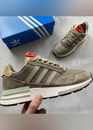 Кроссовки adidas zx 500 sand brown