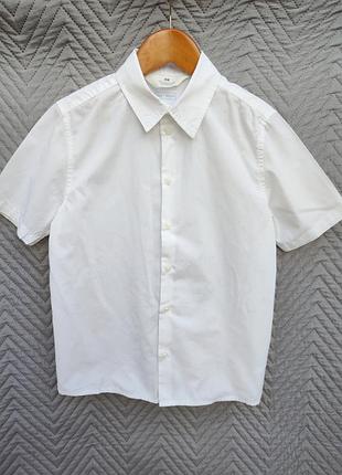 Белая рубашка h&amp;m easy iron