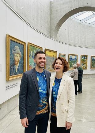 Футболка унісекс з довгим рукавом «зоряна ніч»