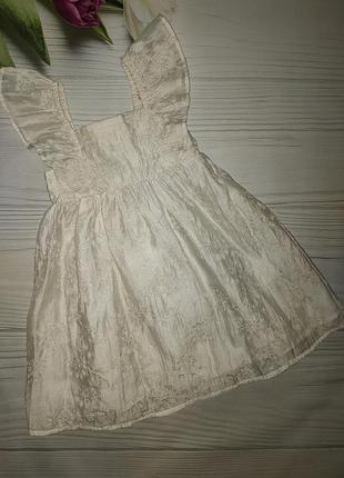 Платье платья из органзы с вышивкой, primark