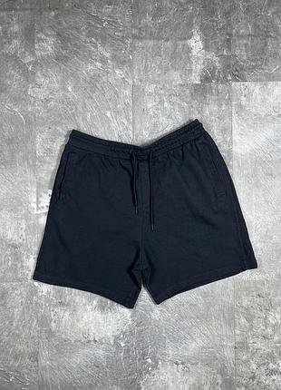Чоловічі спортивні шорти gymshark xl чорні бавовняні джимшарк для залу фітнесу тренувань спортивные шорты