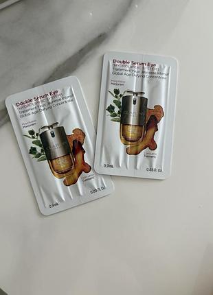 Саше) антивікової сироватки для шкіри навколо очей clarins double serum eye (0.9 мл