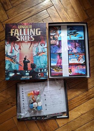 Настольная игра "под пламенем небес"/«under falling skies» eng на английском