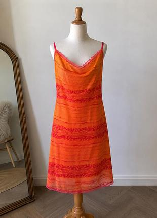 Яскрава мереживна літня мінісукня etincelle couture (paris), розмір m-l (t4)