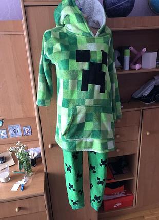 Пижама, комплект, размер 10-11 p 146 см. minecraft.