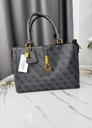 Женская сумка guess james medium серая