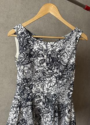 Сукня zara котон квітковий принт