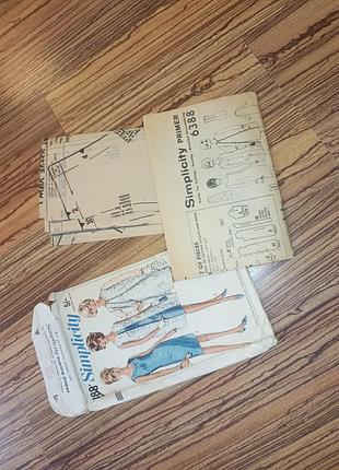 1965-викрійка simplicity плаття. англія. опис, схема, викрійки. мода. 9