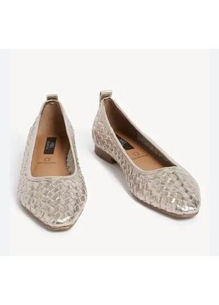 Кожаные плетеные балетки u9 7 eur 40