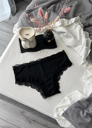 Якісні трусики з мереживом, голандія🖤 нові  розміри m, xl