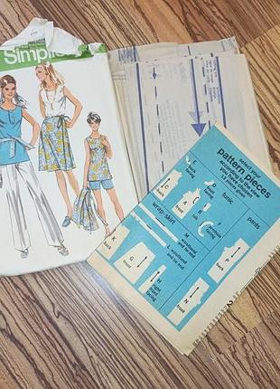 1972 выкройка simplicity костюмы. англия. описание, схема, выкройки. мода. 9