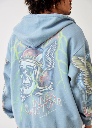 Зип-худи urban outfitters true passion y2k / ed hardy style (размер l).