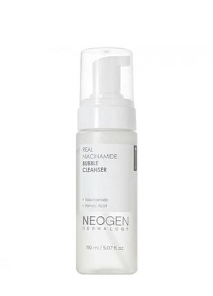 Пінка для вмивання з ніацинамідом neogen dermalogy real niacinamide bubble cleanser, 150 мл