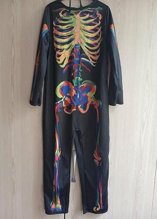 Костюм halloween скелет, светящийся в темноте amscan 4-6 р 110-116