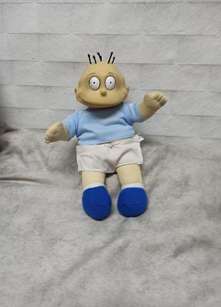 Винтажная кукла томми пиклз из мультсериала "ох уже эти детки!" (rugrats) с виниловой головой