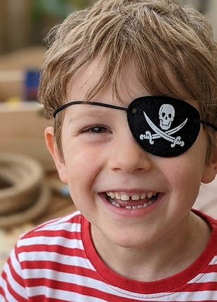 Черная пиратская повязка на глаз череп пиратов pirates пират halloween пираты карибского моря корсар костюм пирата череп хэллоуин
