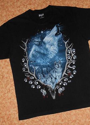 Футболка wild/wolves animal native/вовки/вовча зграя