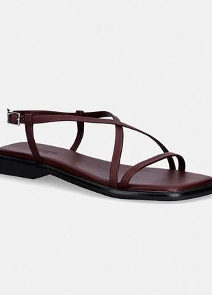 Vagabond shoemakers босоніжки жіночі шкіряні izzy бордові стильні шкіряні