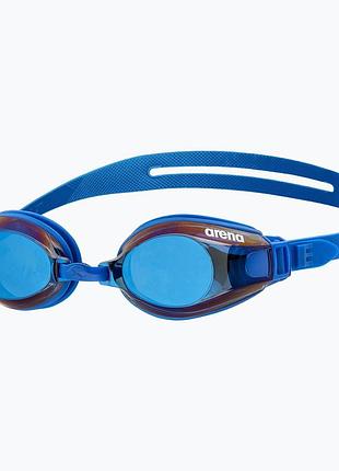 Окуляри для плавання arena zoom x-fit mirror (009439-111) захист uv, anti-fog,синій