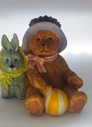 Коллекционная фигурка мишки vintage price products "tedy bear with bunny"