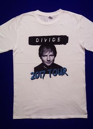Футболка с эд ширан ed sheeran, туровая к альбому "divide"