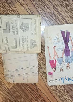 1969 выкройка style. 4 модели.. англия. описание, схема, выкройки. мода. 9